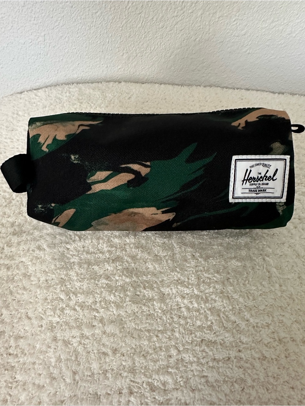 Herschel Supply Company Camo Green Black Tan Toiletry Bag